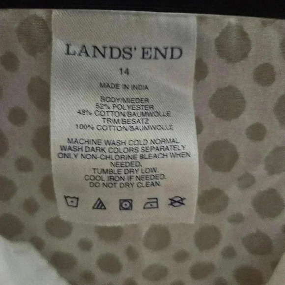 Lands End Vintage White Sheer Blouse Sz 14 - Picture 2 of 7